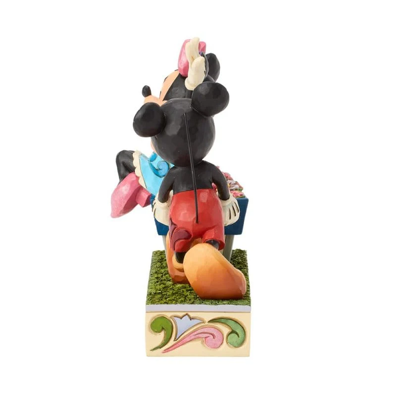 Disney Traditions Mickey and Minnie Wheelbarrow Figurine by Jim Shore - Image 5