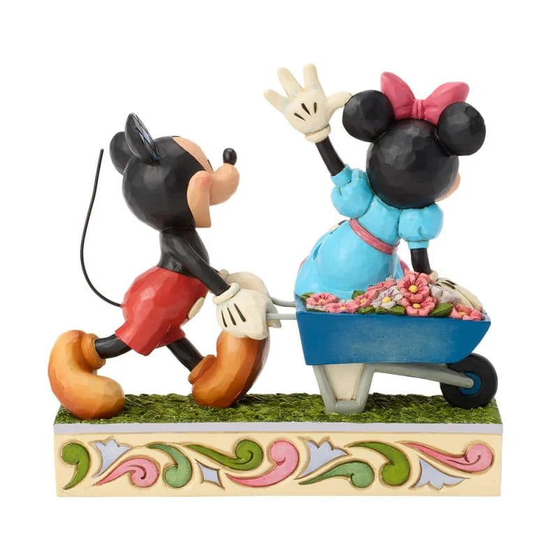 Disney Traditions Mickey and Minnie Wheelbarrow Figurine by Jim Shore - Image 6