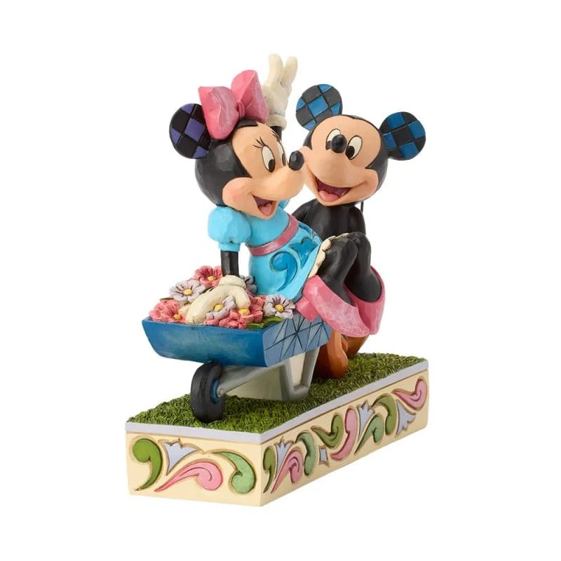 Disney Traditions Mickey and Minnie Wheelbarrow Figurine by Jim Shore - Image 7