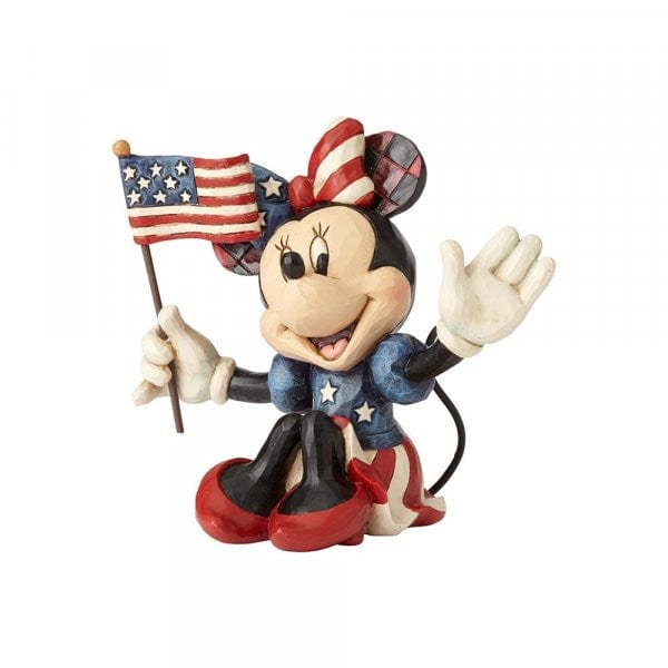 Disney Traditions Minnie Patriotic Mini Figurine 4056744 - Image 2