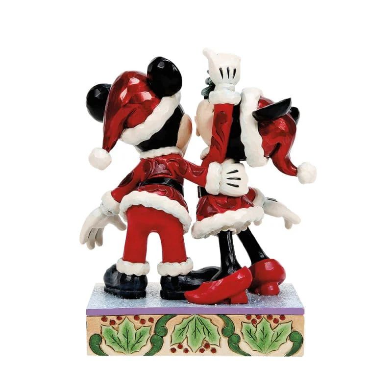 Disney Traditions Mistletoe Moments (Mickey and Minnie Mistletoe) Figurine By Jim Shore 6018709 - Image 5