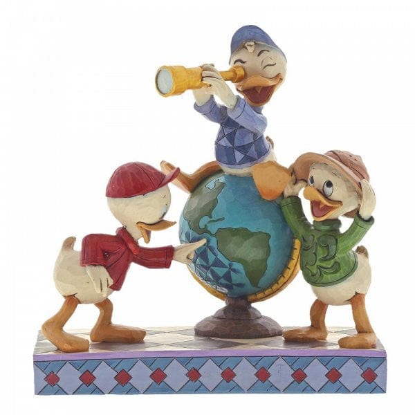 Disney Traditions Navigating Nephews - Huey, Dewie and Louie Figurine 6001286