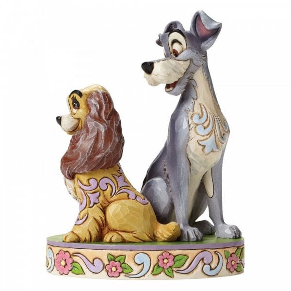 Disney Traditions Opposites Attract - Lady and The Tramp 60th Anniversary Piece Figurine 4046040 - Image 2