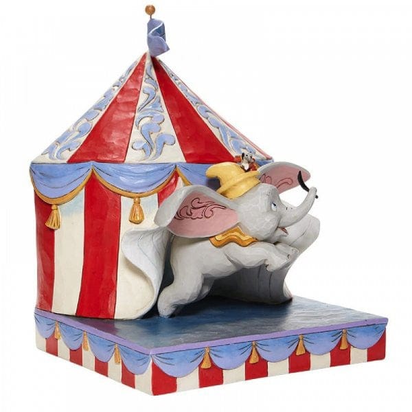 Disney Traditions Over the Big Top - Dumbo Circus out of Tent Figurine 6008064 - Image 3