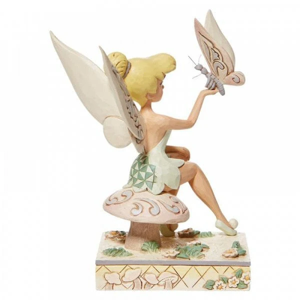 Disney Traditions Passionate Pixie - White Woodland Tinkerbell Figurine 6008994 - Image 3