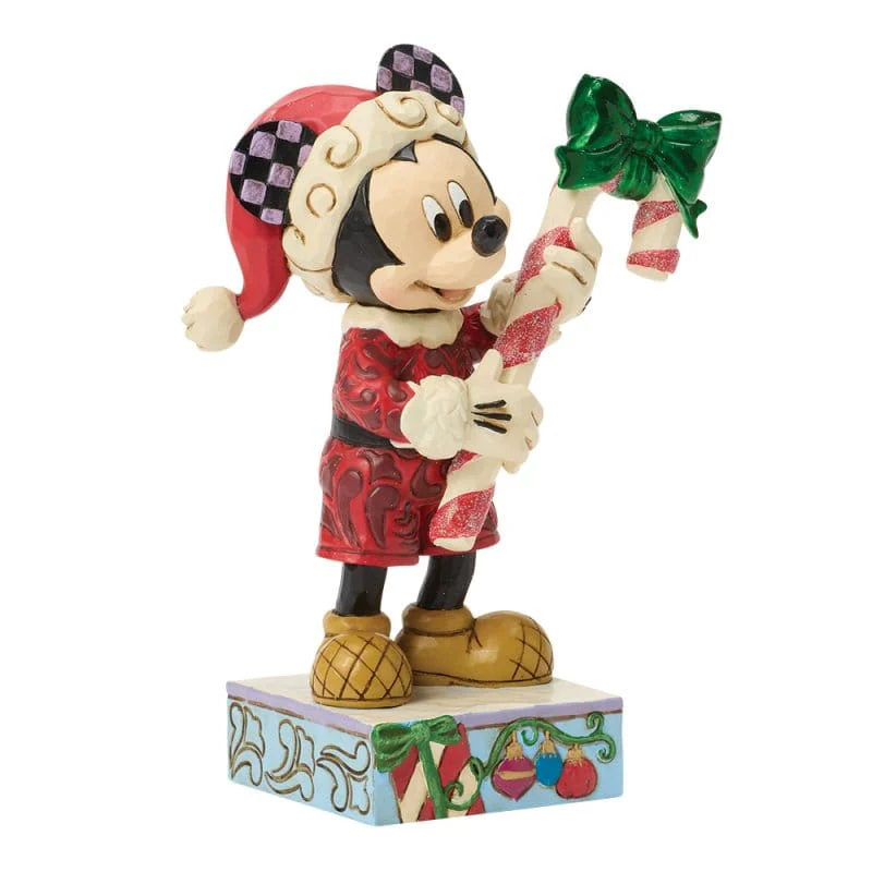 Disney Traditions Peppermint Magic (Mickey with Candy Cane) Figurine By Jim Shore 6018711 - Image 2