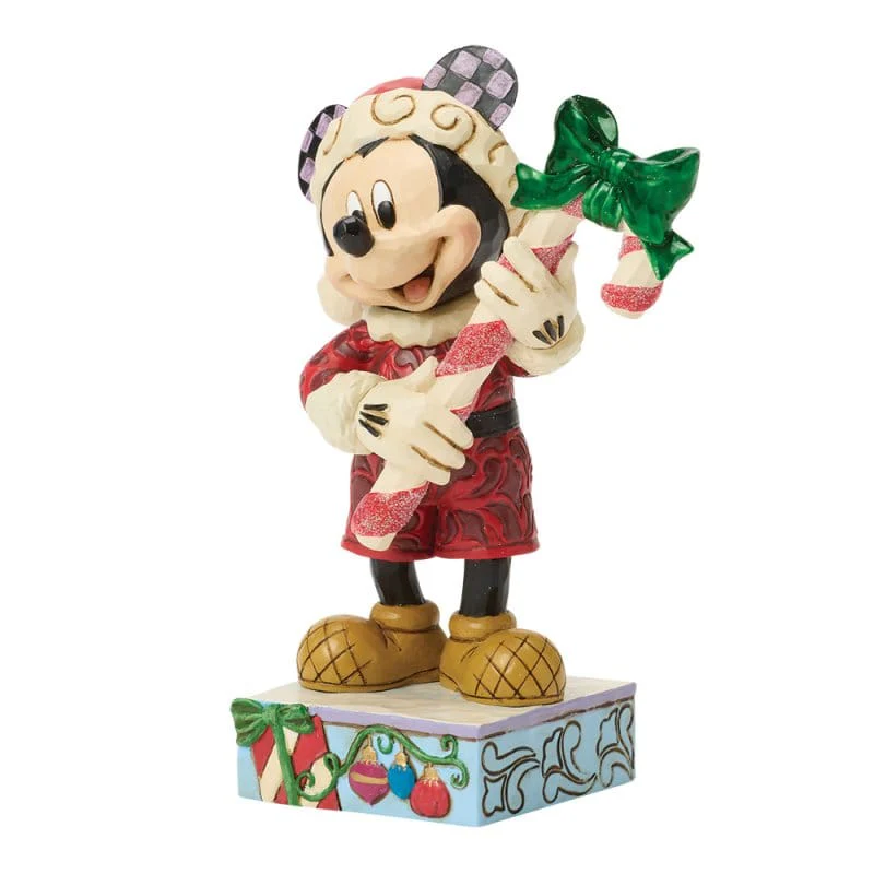 Disney Traditions Peppermint Magic (Mickey with Candy Cane) Figurine By Jim Shore 6018711 - Image 3