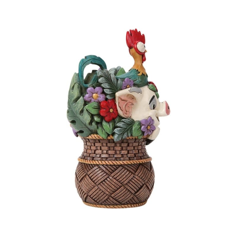 Disney Traditions Pua And Hei Hei Flower Basket Moana Figurine by Jim Shore - Image 4