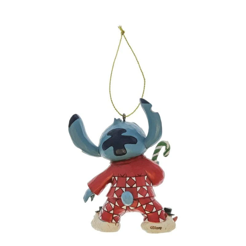 Disney Traditions Stitch In Christmas PJs Hanging Ornament By Jim Shore 6017543 - Image 2