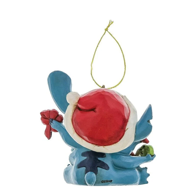 Disney Traditions Stitch Unwrapping Christmas Gift Hanging Ornament By Jim Shore 6017545 - Image 2