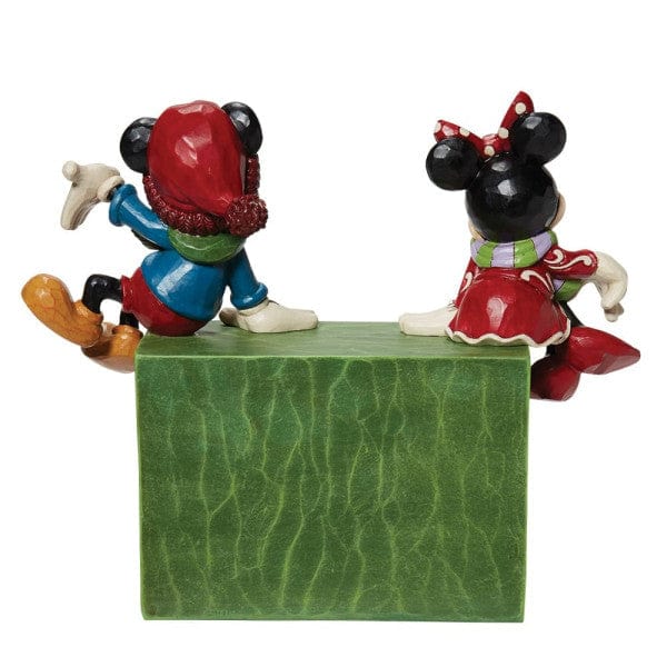 Disney Traditions The Christmas Countdown Mickey & Minnie Calendar Figurine by Jim Shore 6013057 - Image 3