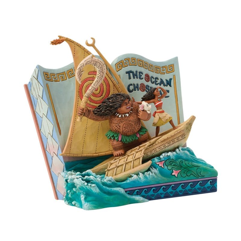 Disney Traditions The Ocean Chose Me (Moana Storybook) Figurine by Jim Shore - Image 2