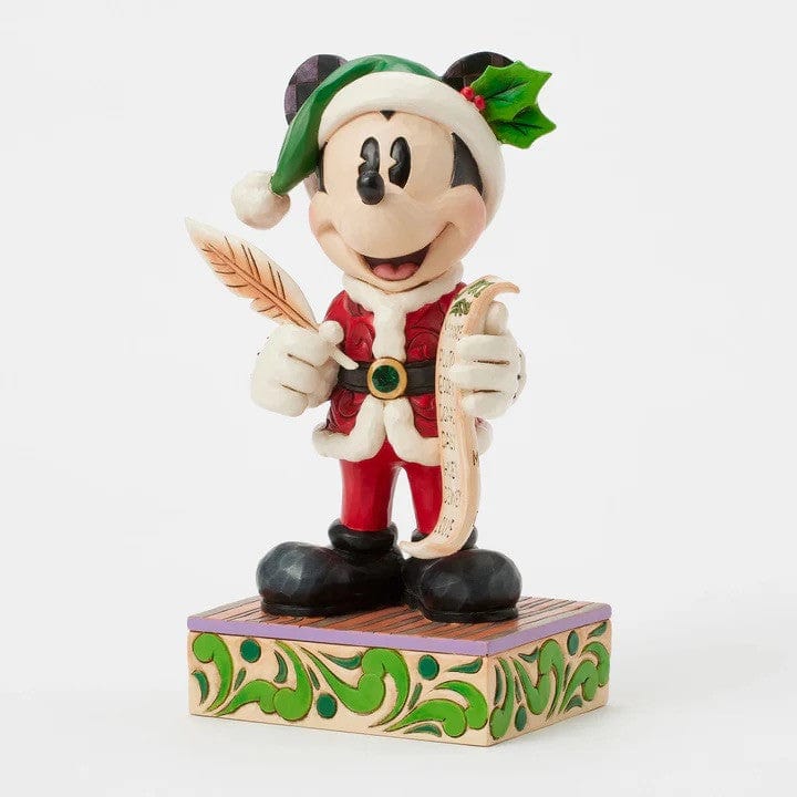 Disney Traditions Twenty Years of Magic (Santa Mickey Naughty/Nice List) Figurine By Jim Shore 6016890 - Image 3