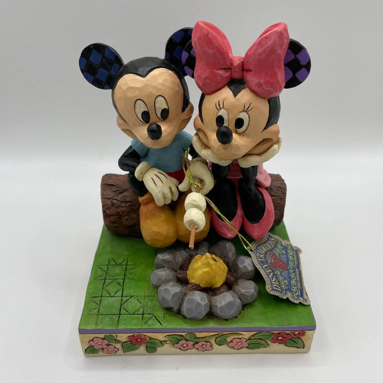 Disney Traditions Valentines Mickey and Minnie 4 Pack Bundle Figurines - Kissing Booth, Campfire, Sharing Memories and Lovebirds - Image 3