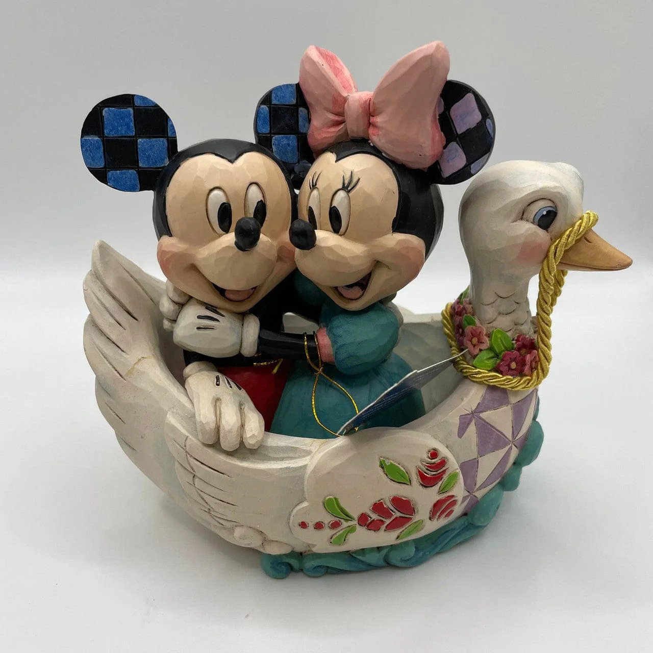 Disney Traditions Valentines Mickey and Minnie 4 Pack Bundle Figurines - Kissing Booth, Campfire, Sharing Memories and Lovebirds - Image 5