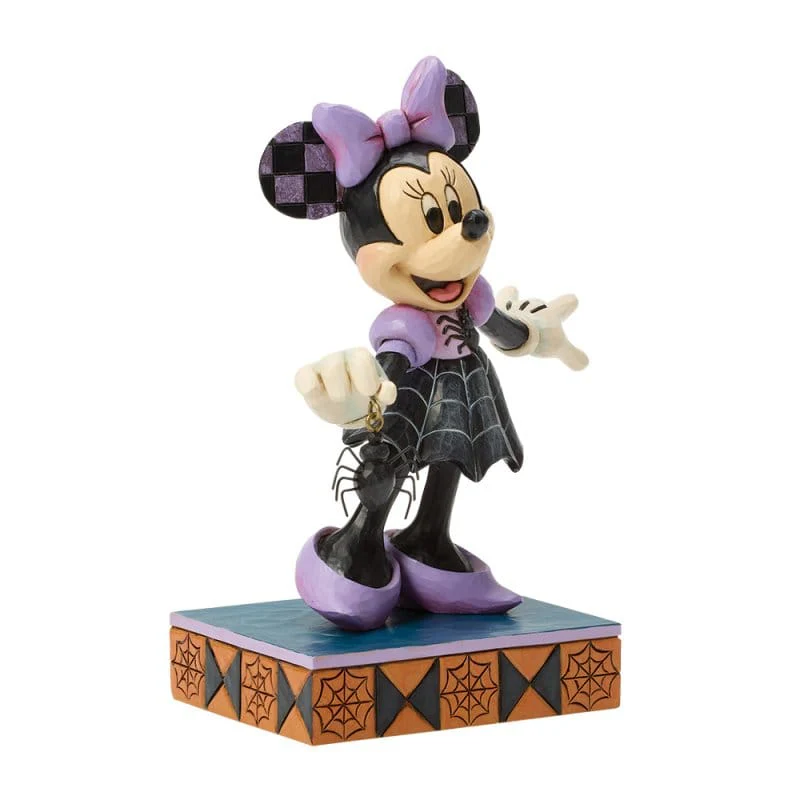 Disney Traditions Web-tastic Halloween (Minnie in Spider Dress) Figurine By Jim Shore 6017939 - Image 2