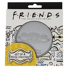 Friends Set of 4 Embossed Metal Coasters - Image 4