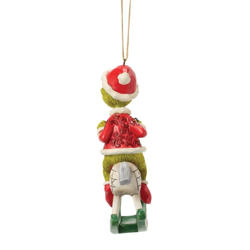 Grinch Riding Rocking Horse Hanging Ornament By Jim Shore 6018966 - Image 4