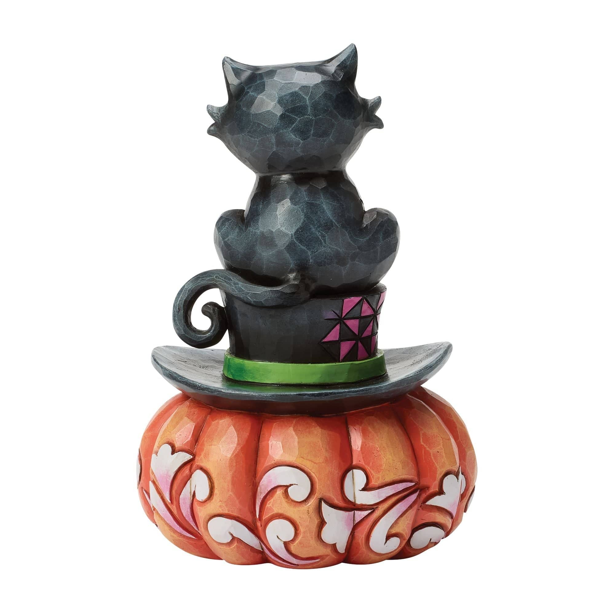 Heartwood Creek Black Cat Sitting On Top Hat Figurine By Jim Shore - Image 2