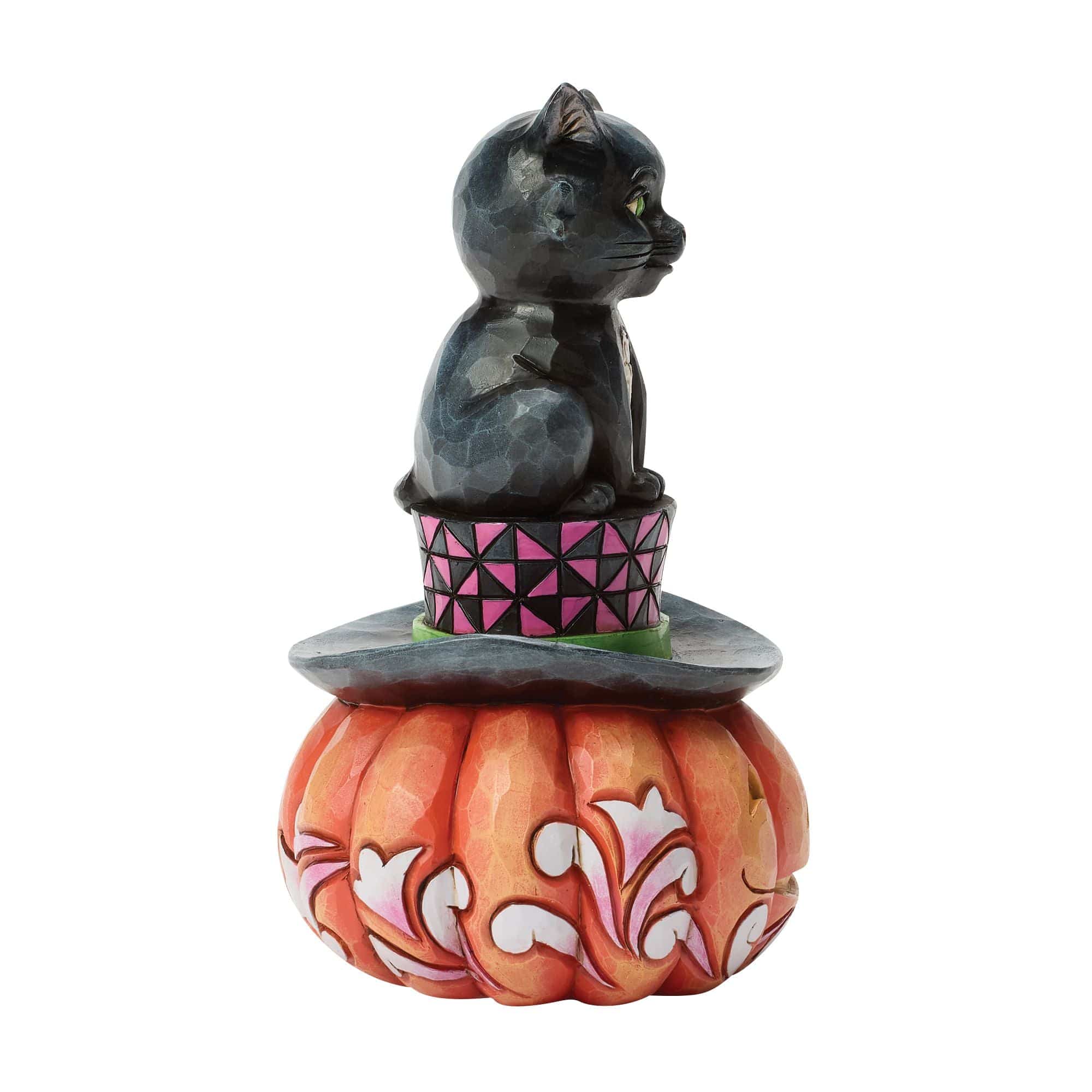 Heartwood Creek Black Cat Sitting On Top Hat Figurine By Jim Shore - Image 3