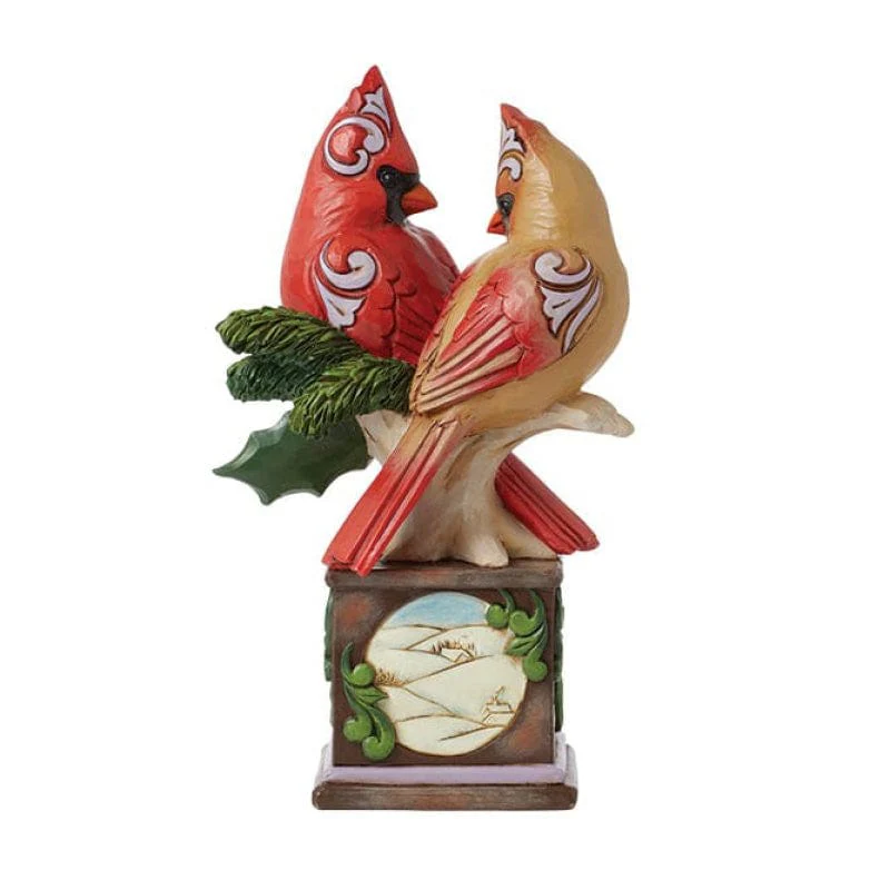 Heartwood Creek By Jim Shore Faith, Joy and Hope (Cardinals On A Pedestal) Figurine 6015523 - Image 3