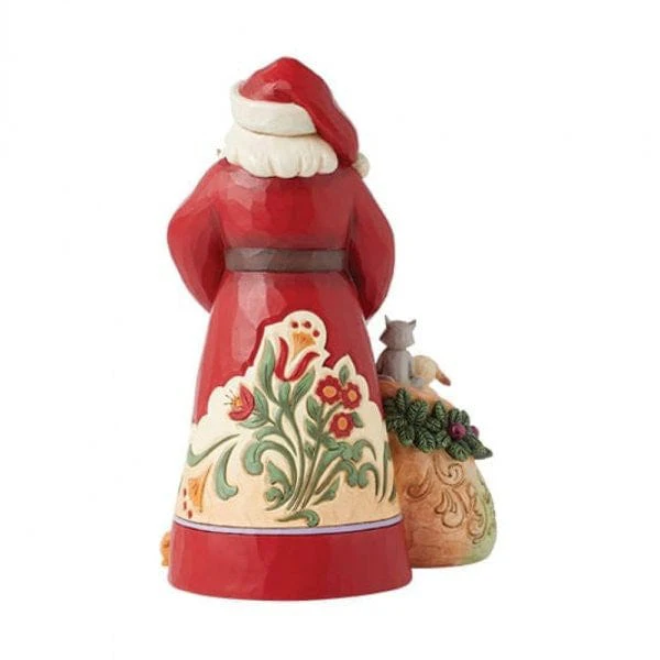 Heartwood Creek By Jim Shore Santa With Cats and Dogs Figurine 6015499 - Image 3
