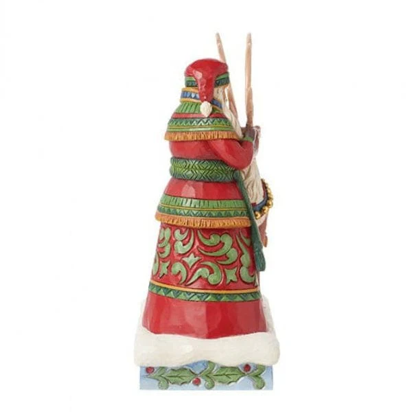 Heartwood Creek By Jim Shore Santa With Reindeer Figurine 6015498 - Image 2