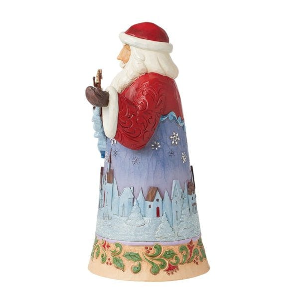 Heartwood Creek By Jim Shore Santa With Sleigh In Overnight Scene Figurine 6015502 - Image 2