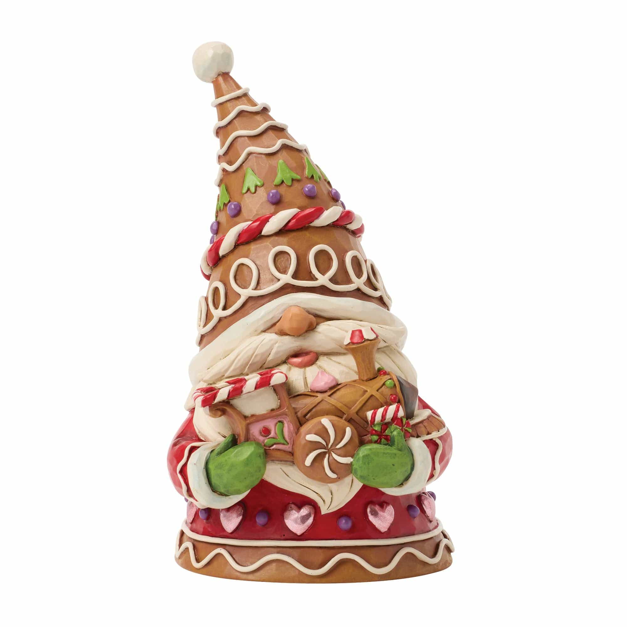 Heartwood Creek Gingerbread Gnome with Train Engine Figurine By Jim Shore