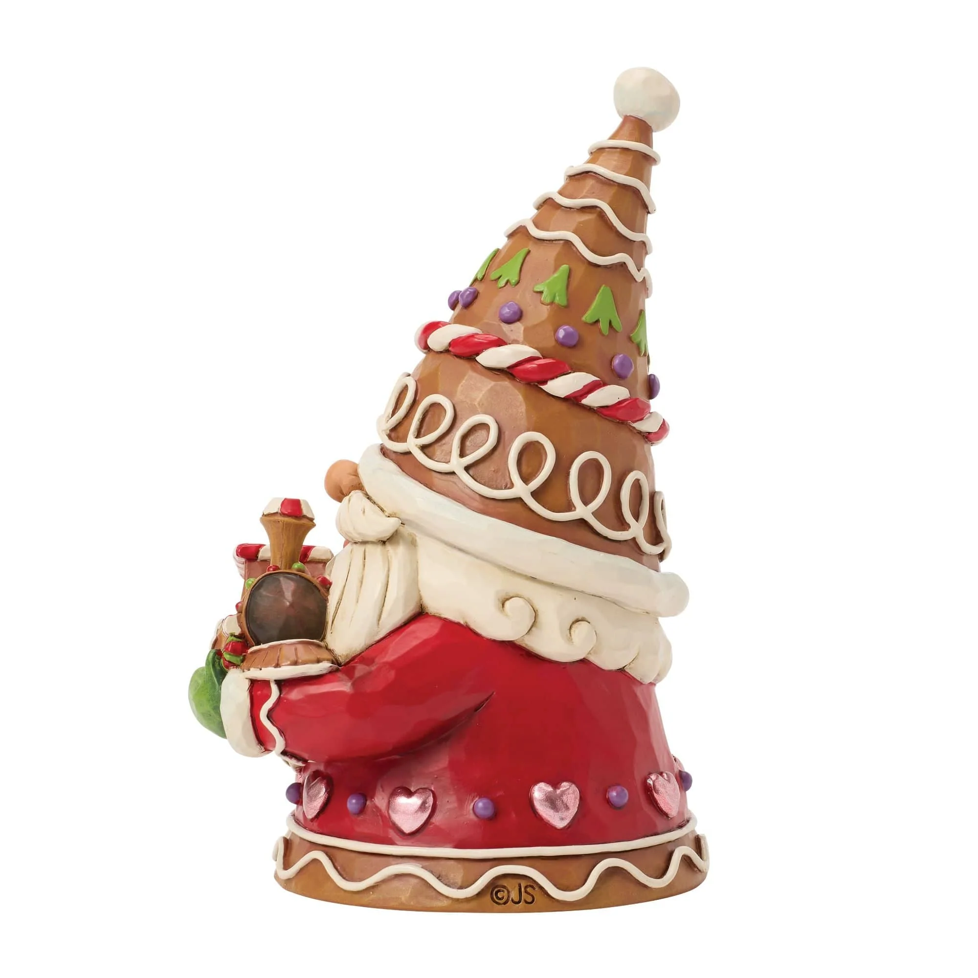 Heartwood Creek Gingerbread Gnome with Train Engine Figurine By Jim Shore - Image 3
