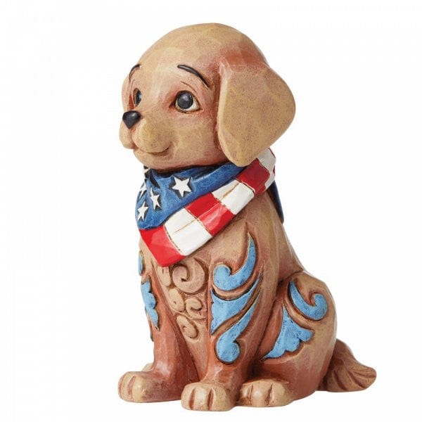 Heartwood Creek Patriotic Puppy Mini Figurine by Jim Shore 6006442 - Image 2