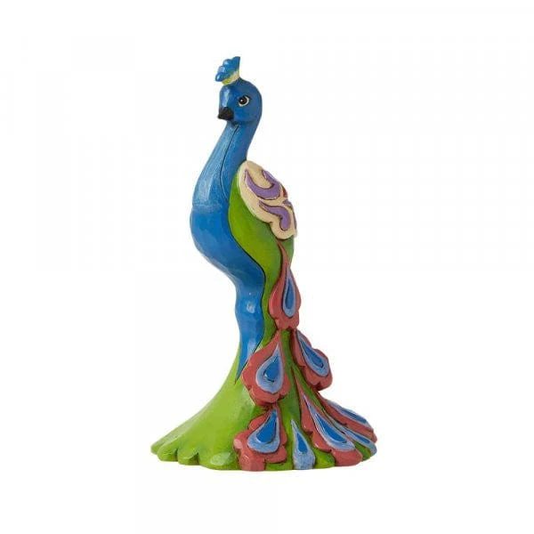 Heartwood Creek Peacock Mini Figurine by Jim Shore 6010566 - Image 2