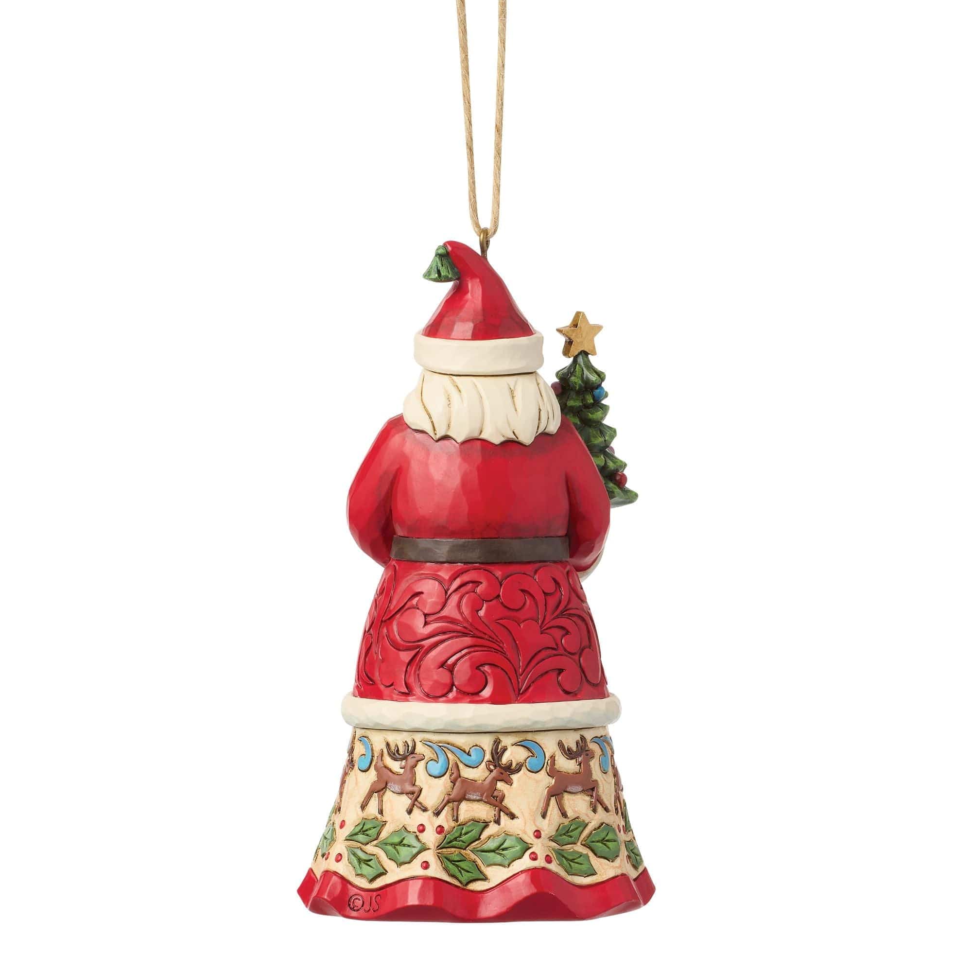 Heartwood Creek Santa With Gifts Hanging Ornament By Jim Shore - Image 2