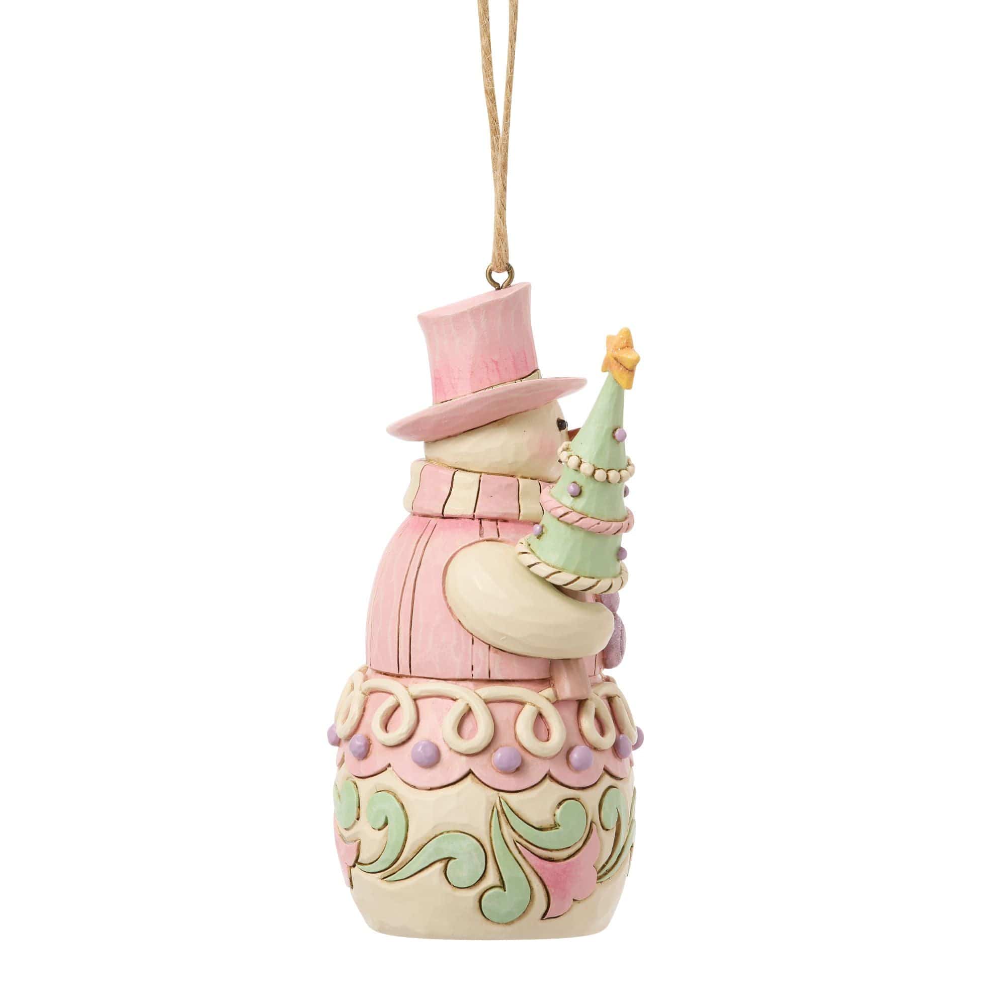 Heartwood Creek Sweets Snowman with Tree Hanging Ornament By Jim Shore - Image 4