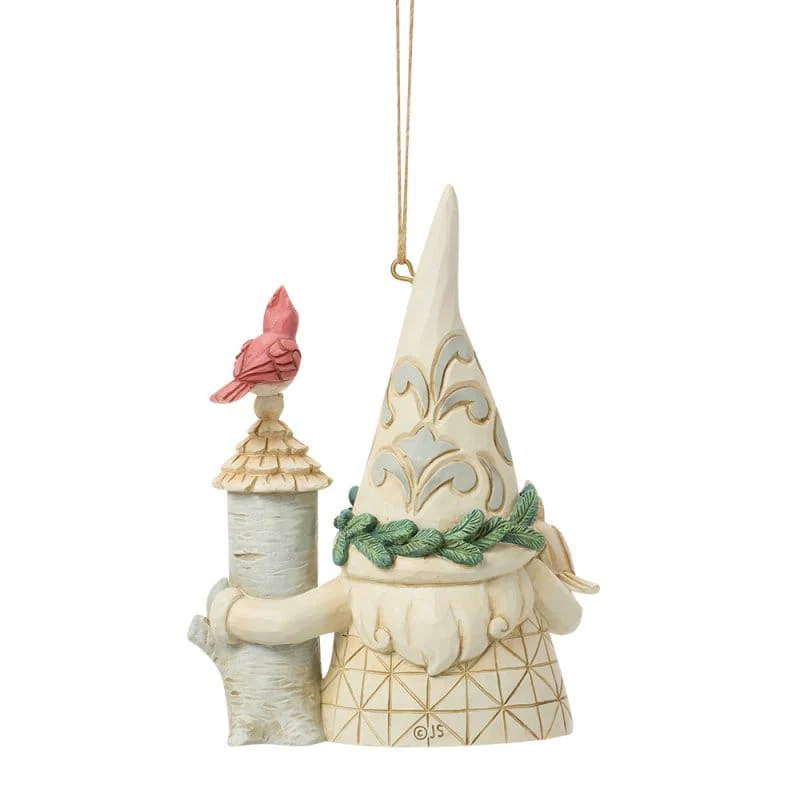 Heartwood Creek Woodland Gnome With Birdhouse Hanging Ornament By Jim Shore - Image 4