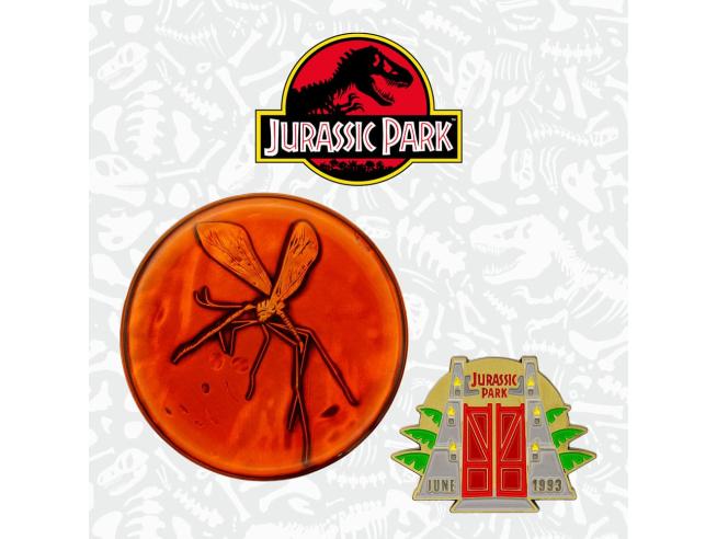 Jurassic Park Enamel Medallion & Pin Badge Collector's Set - Image 3