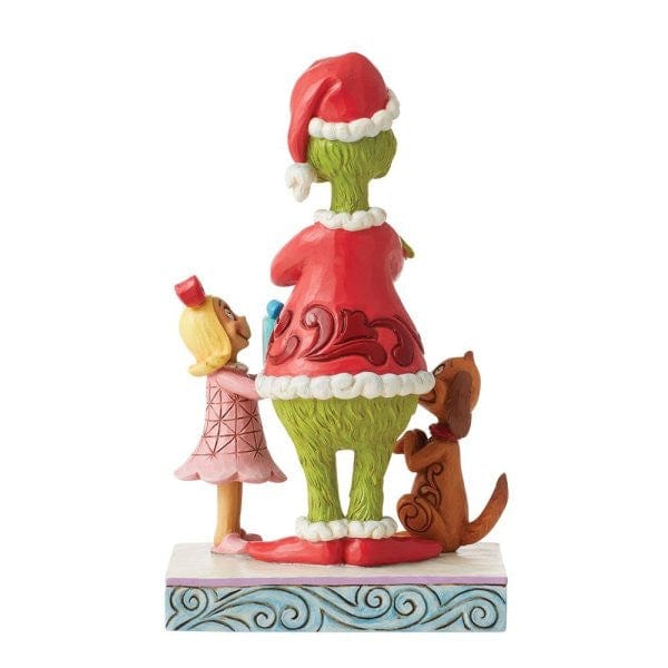 Max and Cindy Lou gifting the Grinch Figurine By Jim Shore 6012698 - Image 2