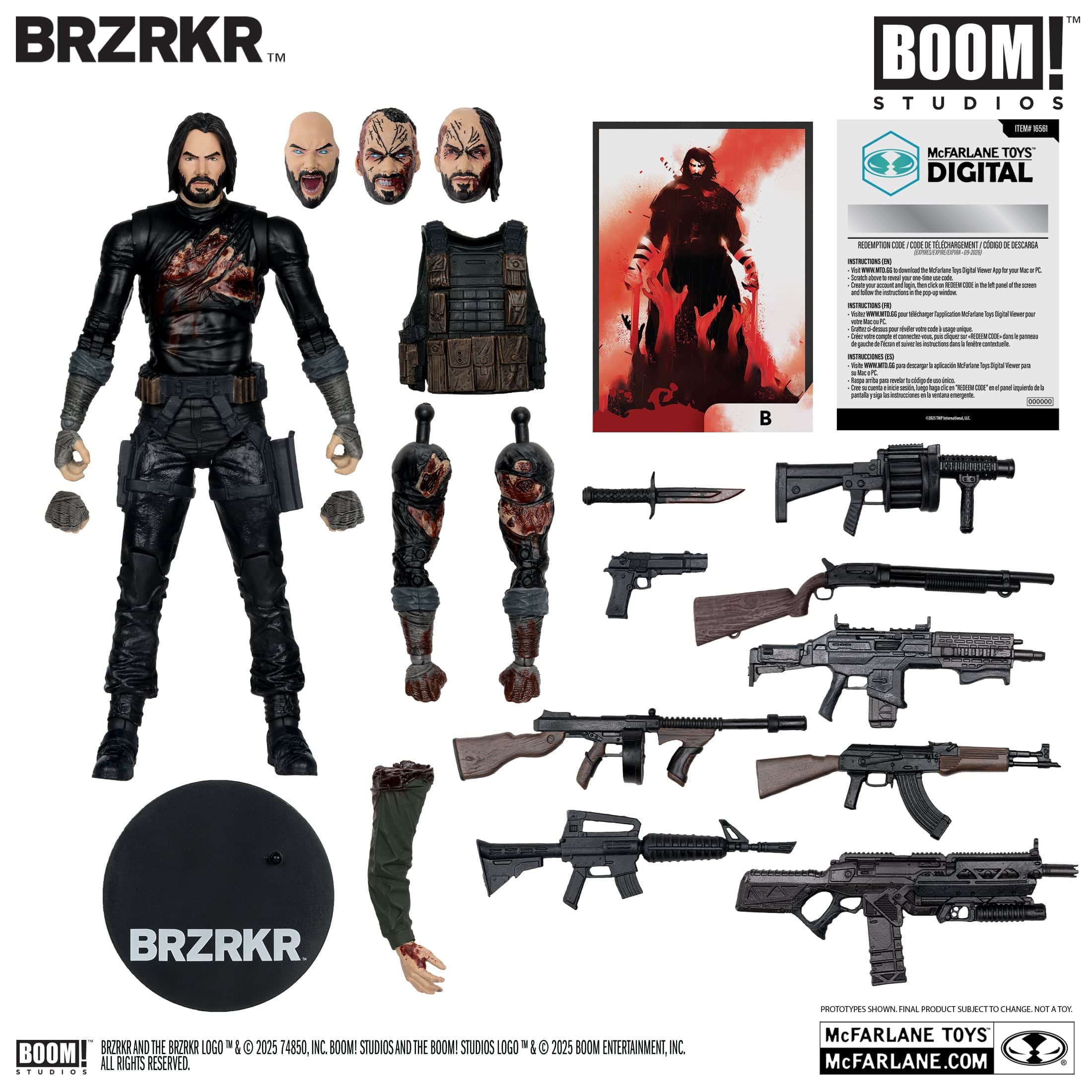 McFarlane Toys BRZRKR B Figure Created by Keanu Reeves - Image 3
