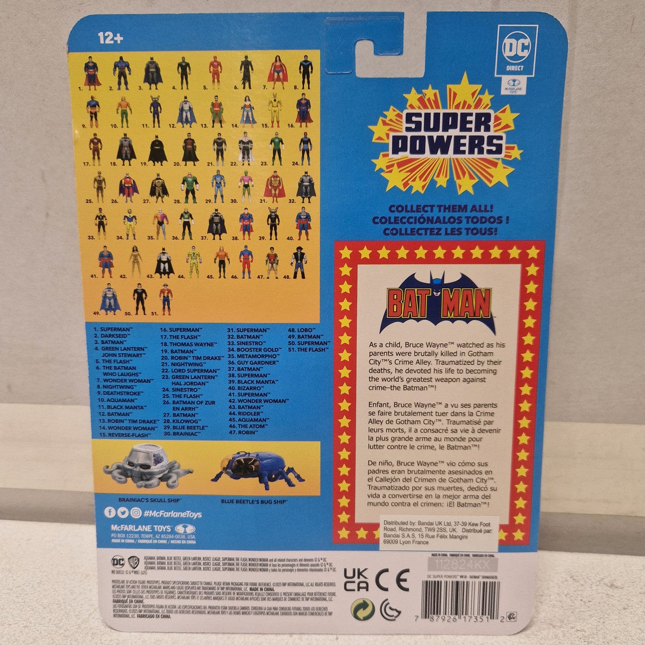 McFarlane Toys DC Direct Batman Unmasked Figure Super Powers - Image 3
