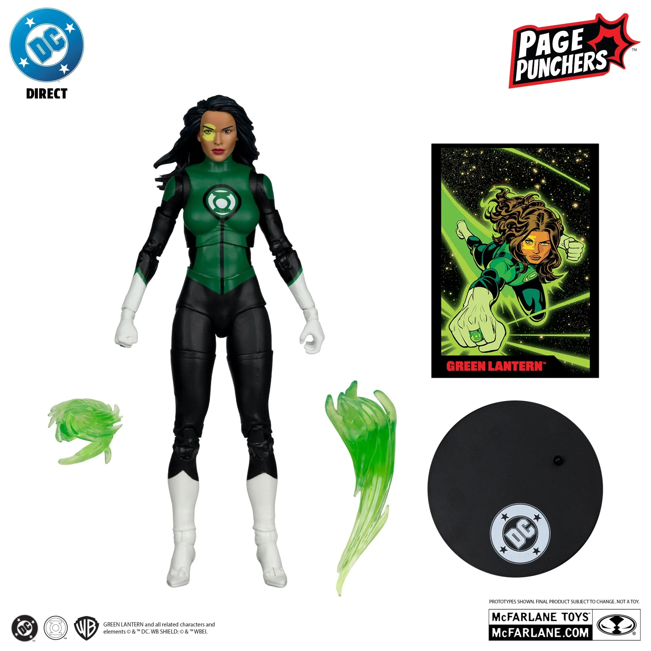 McFarlane Toys DC Direct Green Lantern Jessica Cruz Green Lanterns #48 Page Puncher Platinum Edition Action Figure - Image 4