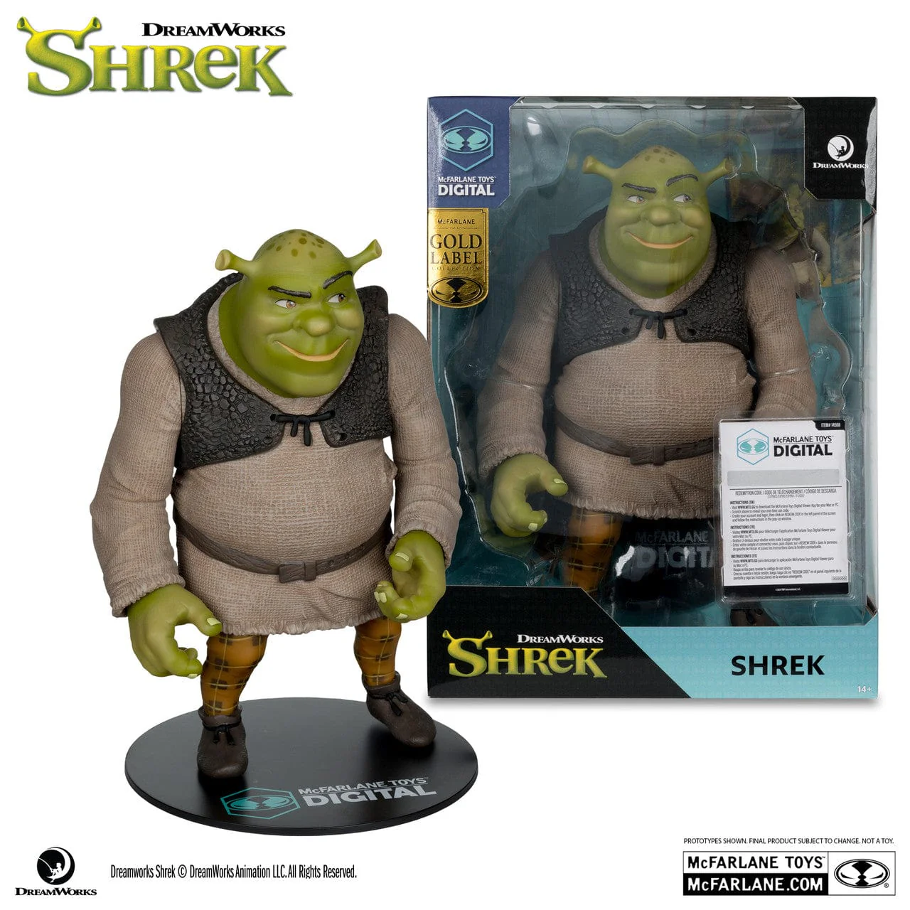 McFarlane Toys DC Direct Shrek Figure DC Digital