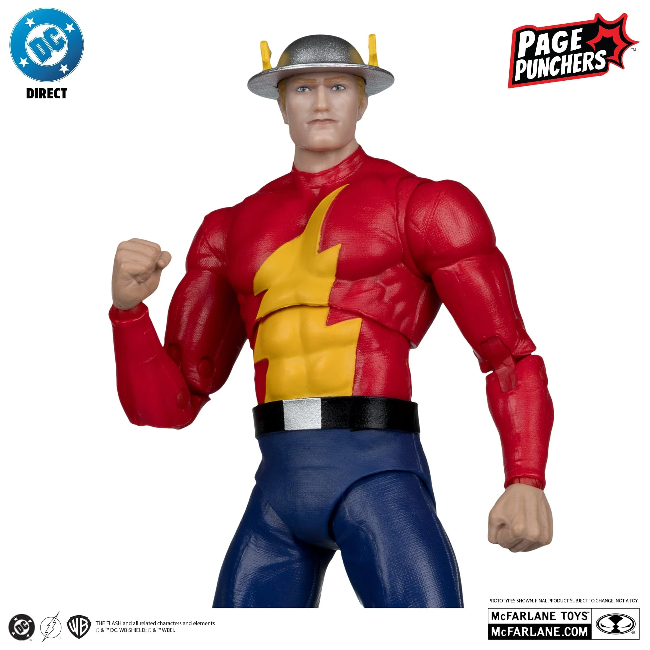 McFarlane Toys DC Direct The Flash Jay Garrick Platinum  Edition The Flash #123 Page Puncher Action Figure - Image 2