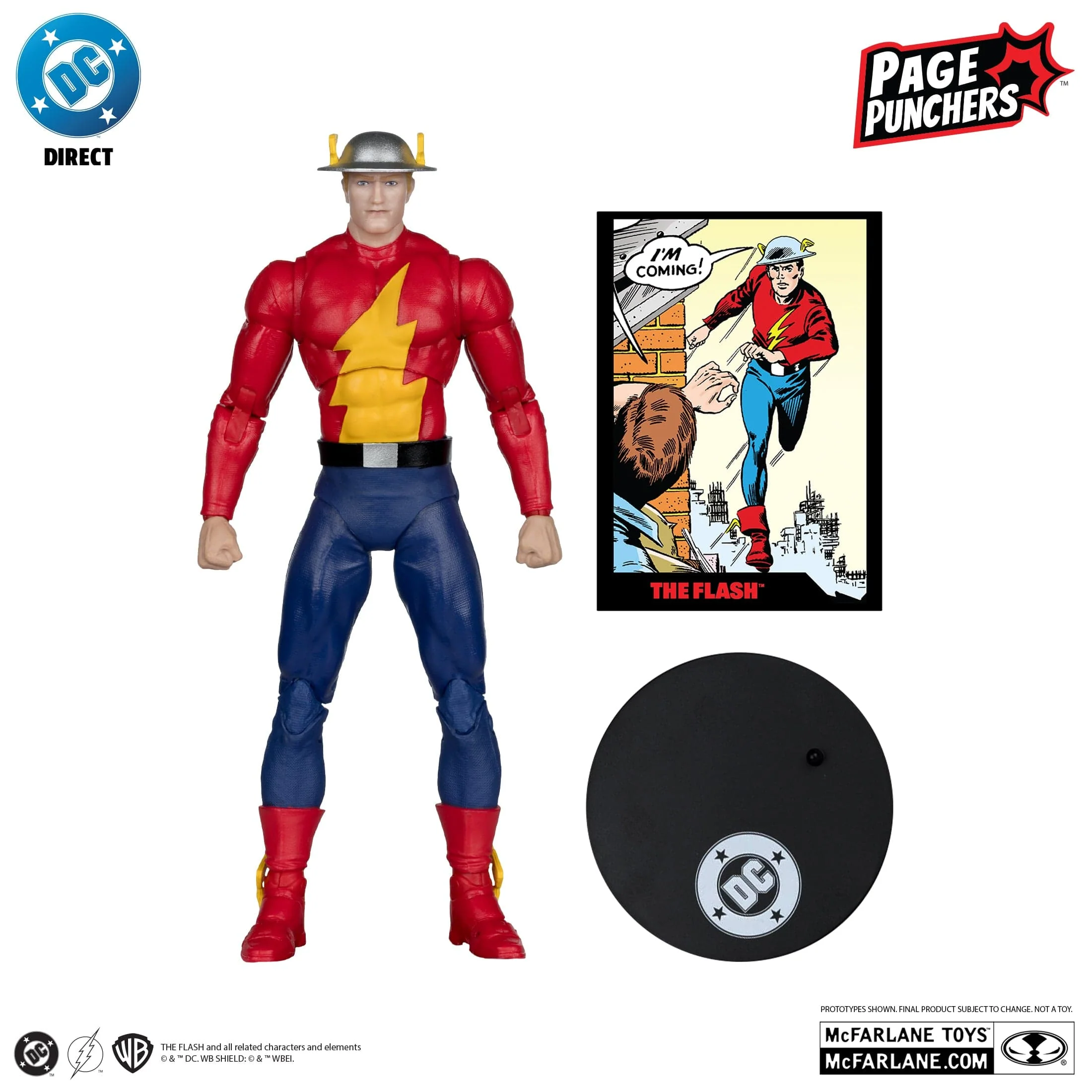 McFarlane Toys DC Direct The Flash Jay Garrick Platinum  Edition The Flash #123 Page Puncher Action Figure - Image 4