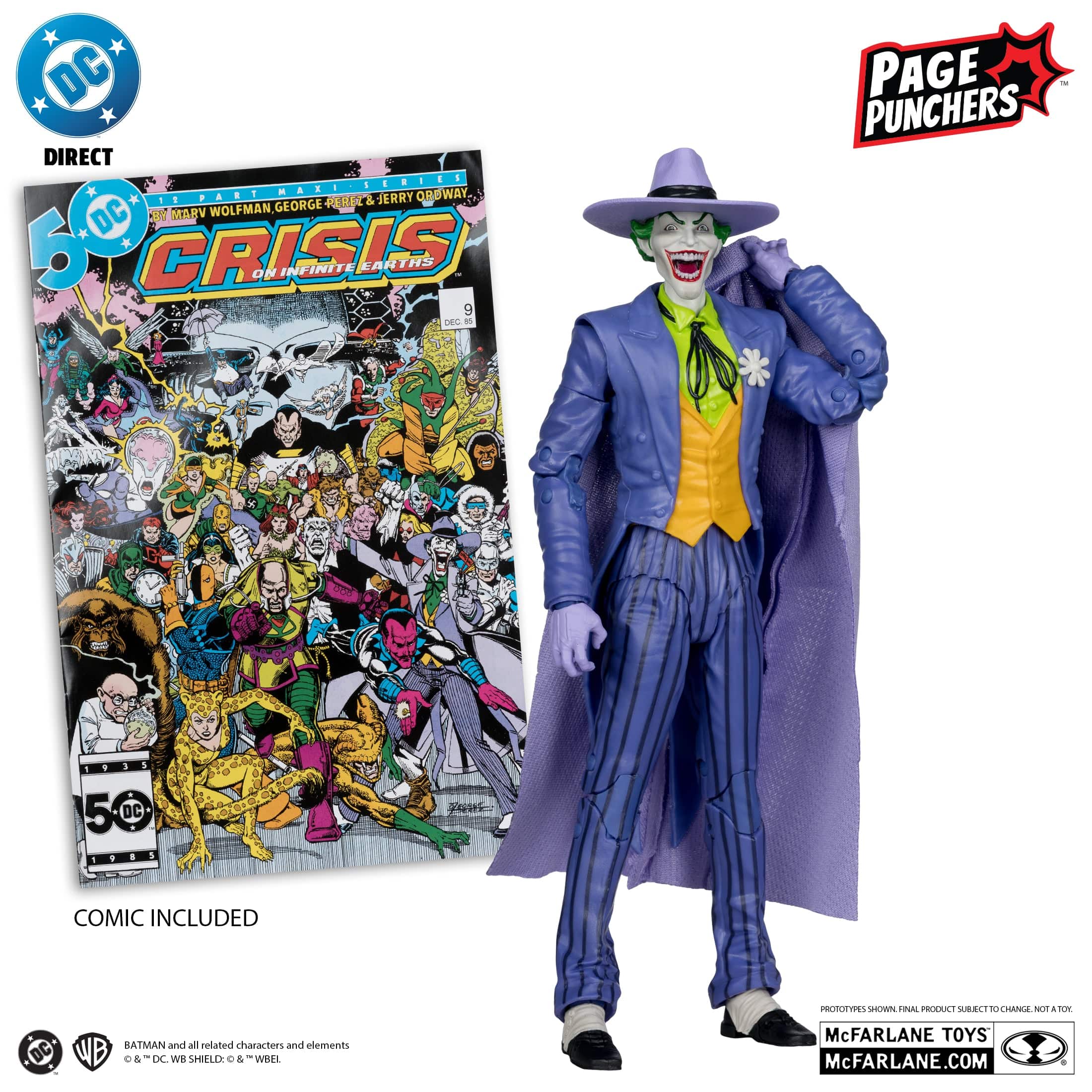 McFarlane Toys DC Direct The Joker Crisis on Infinite Earths Page Puncher - Image 2