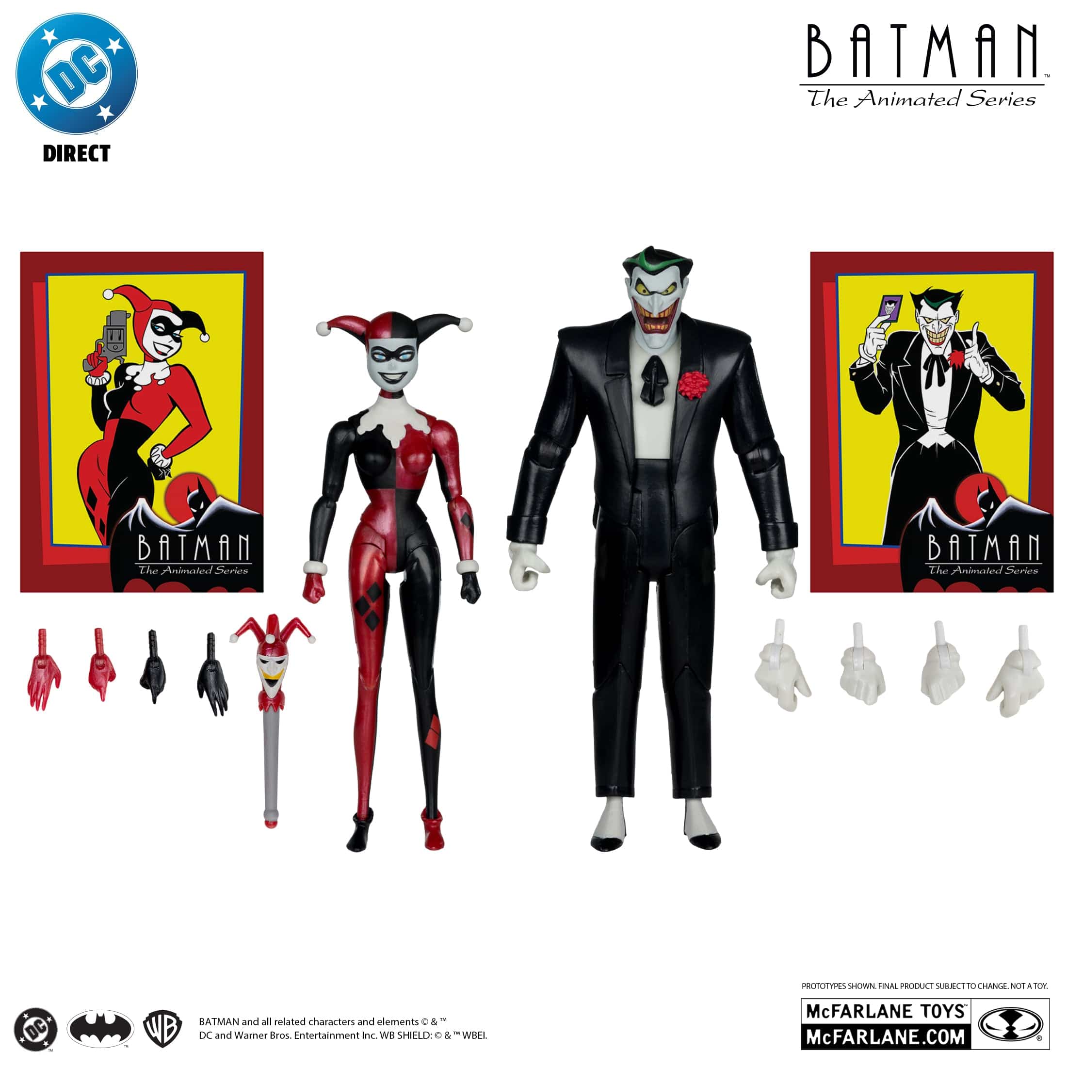 McFarlane Toys DC Direct The Joker & Harley Quinn Mad Love 2 Pack Batman The Animated Series Action Figures - Image 4
