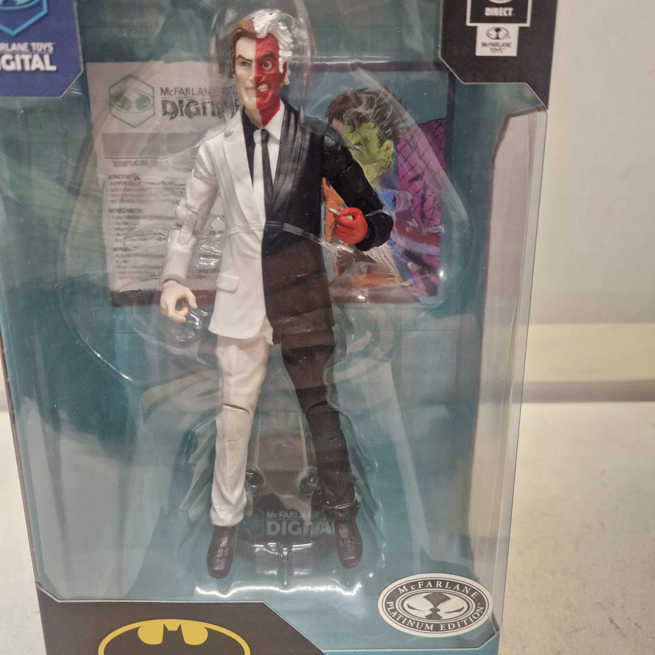 McFarlane Toys DC Direct Two Face Figure Silver Age Platinum DC Digital