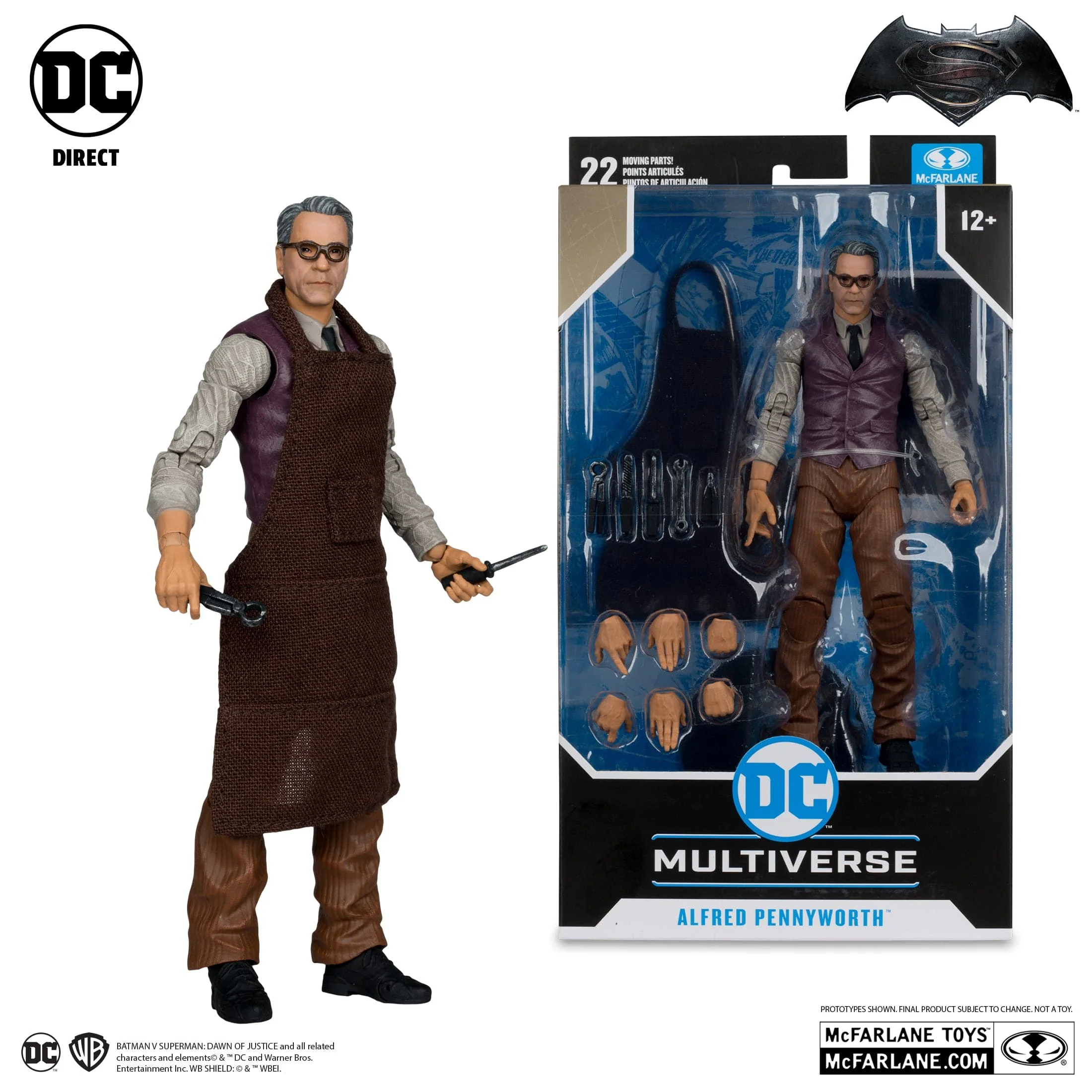 McFarlane Toys DC Multiverse Alfred Pennyworth Figure Batman VS Superman Dawn Of Justice