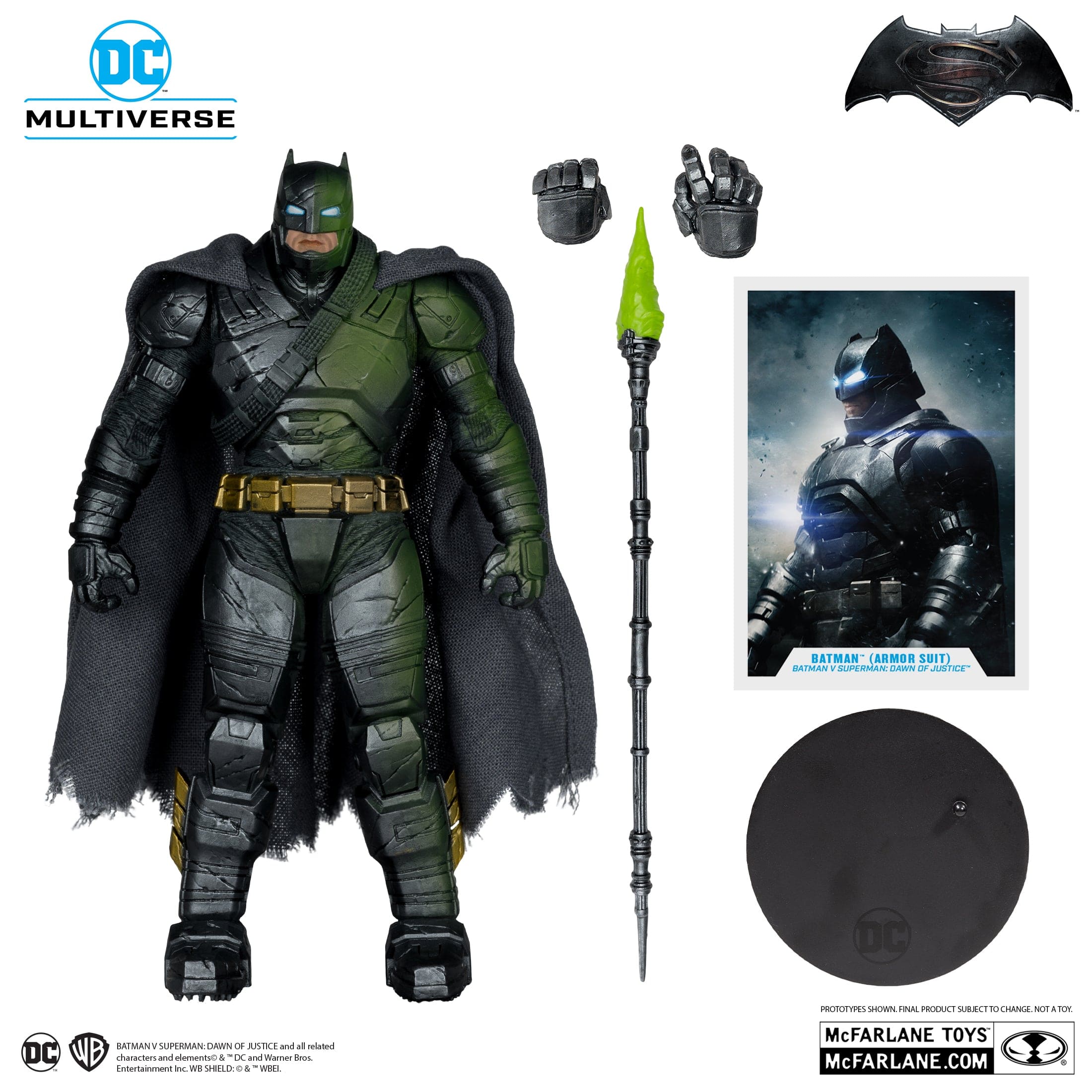 McFarlane Toys DC Multiverse Batman Armor Suit Platinum Version Batman VS Superman Dawn Of Justice - Image 3