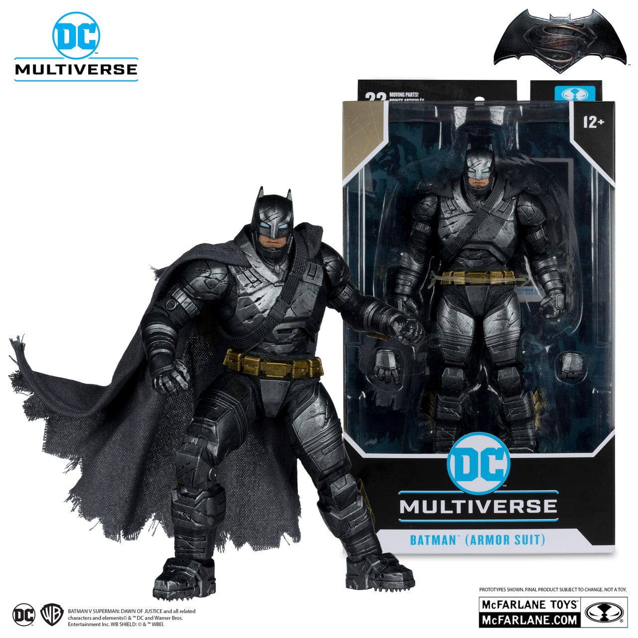McFarlane Toys DC Multiverse Batman Armored Suit Figure Batman VS Superman Dawn Of Justice