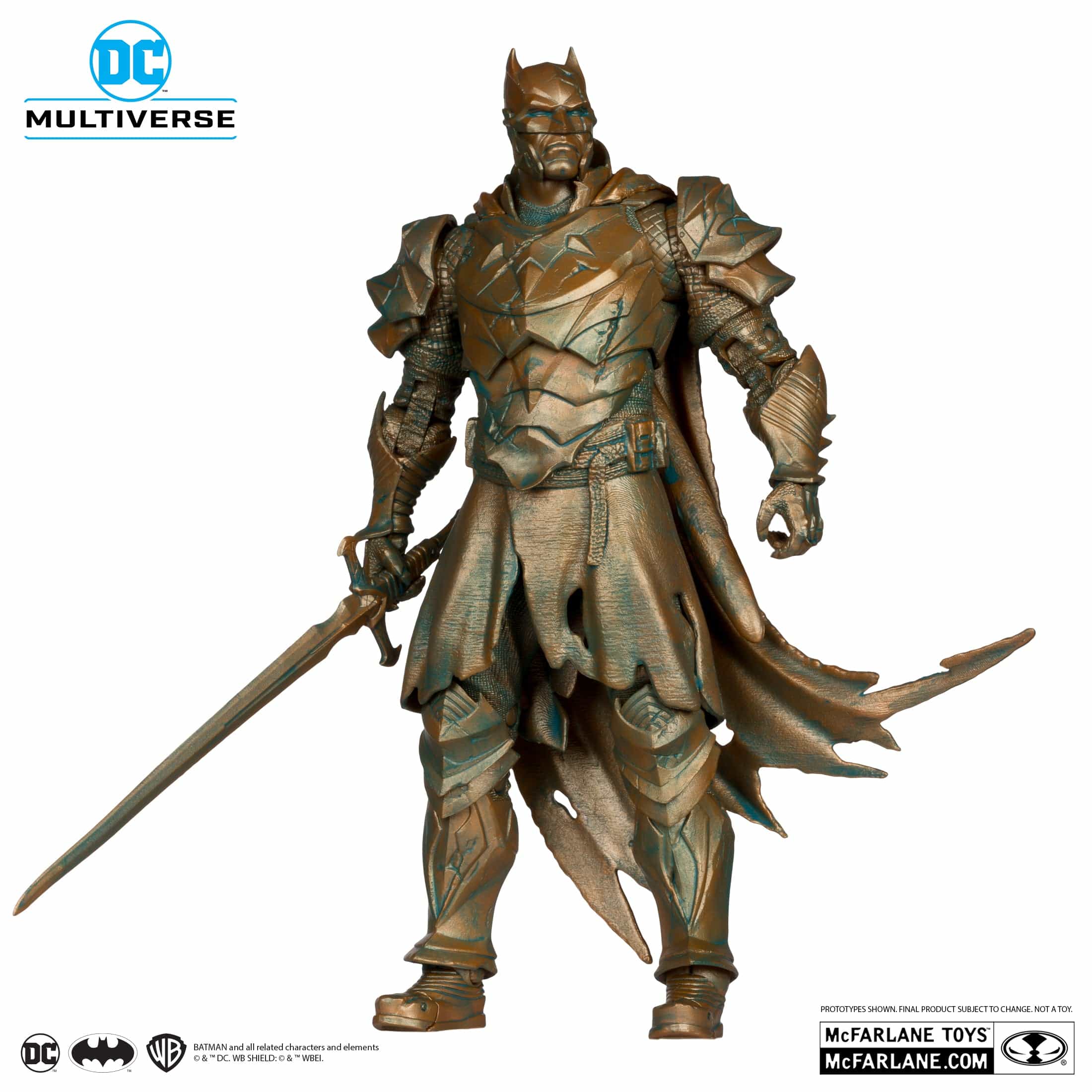 McFarlane Toys DC Multiverse Batman Figure Dark Knights of Steel Patina Edition - Image 2